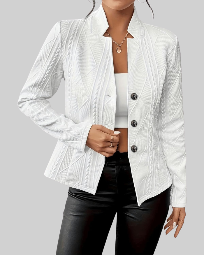 Women's Tailored Knit-Blend Blazer