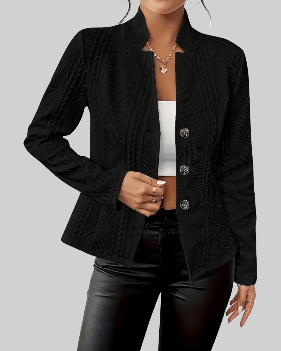 Women's Tailored Knit-Blend Blazer