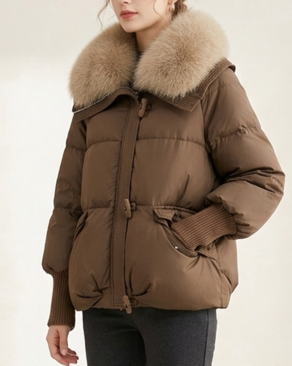 Women's Puffer Jacket Nylon Down Coat Outerwear