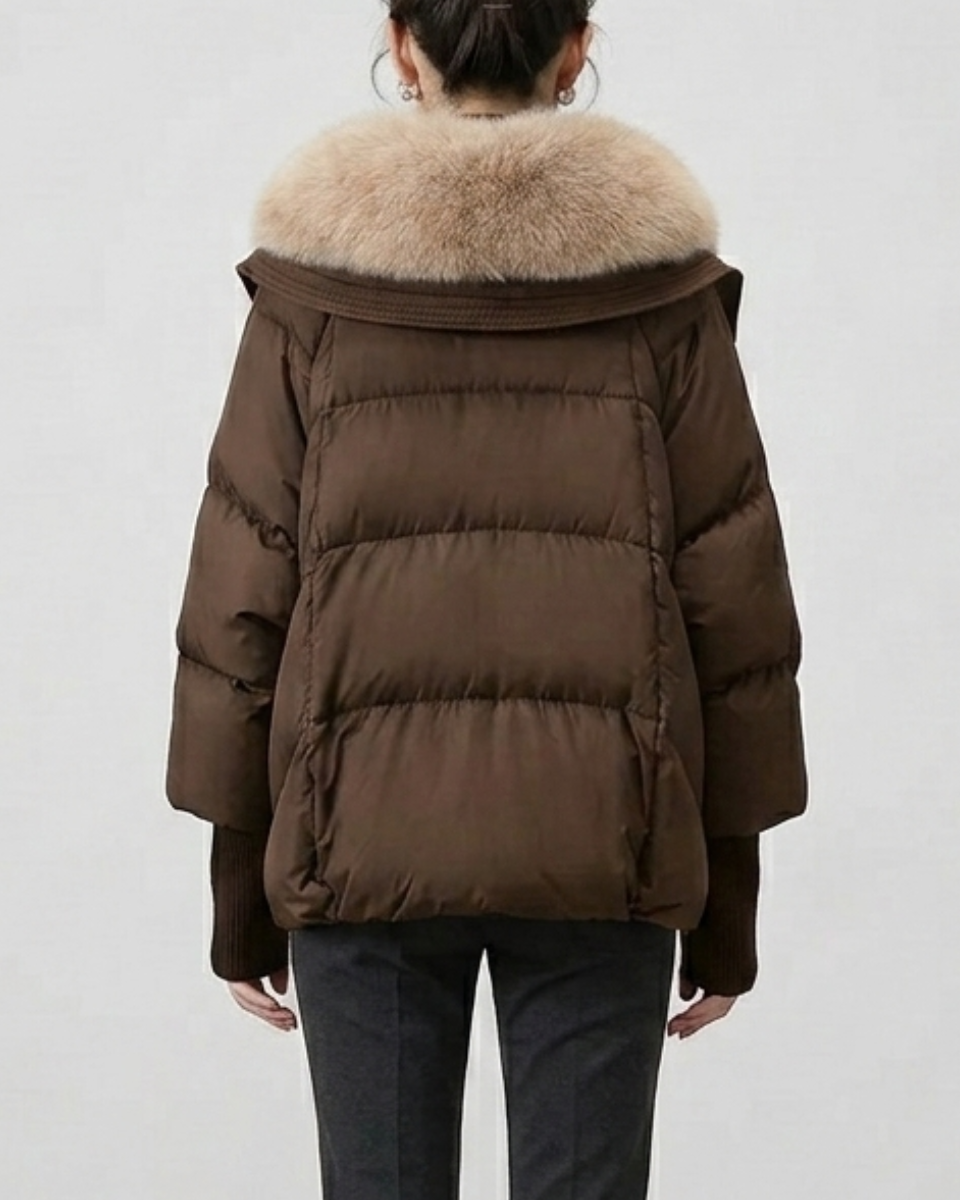 Women's Puffer Jacket Nylon Down Coat Outerwear