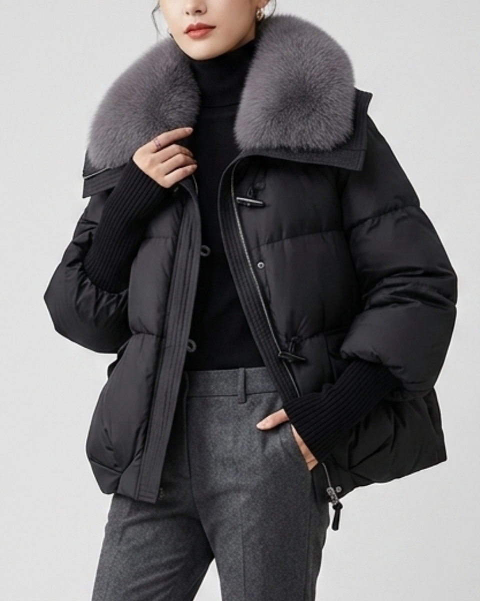 Women's Puffer Jacket Nylon Down Coat Outerwear