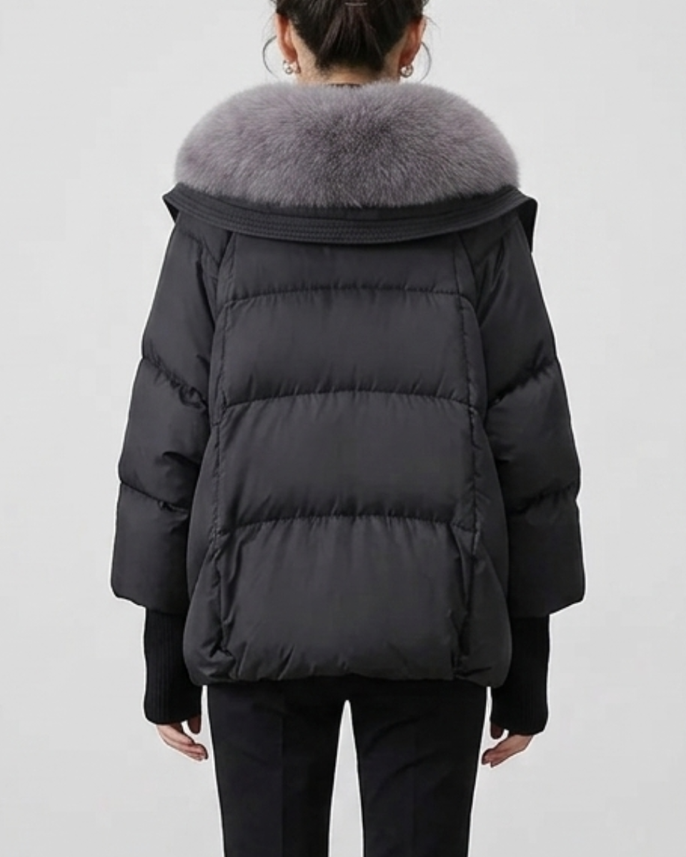 Women's Puffer Jacket Nylon Down Coat Outerwear
