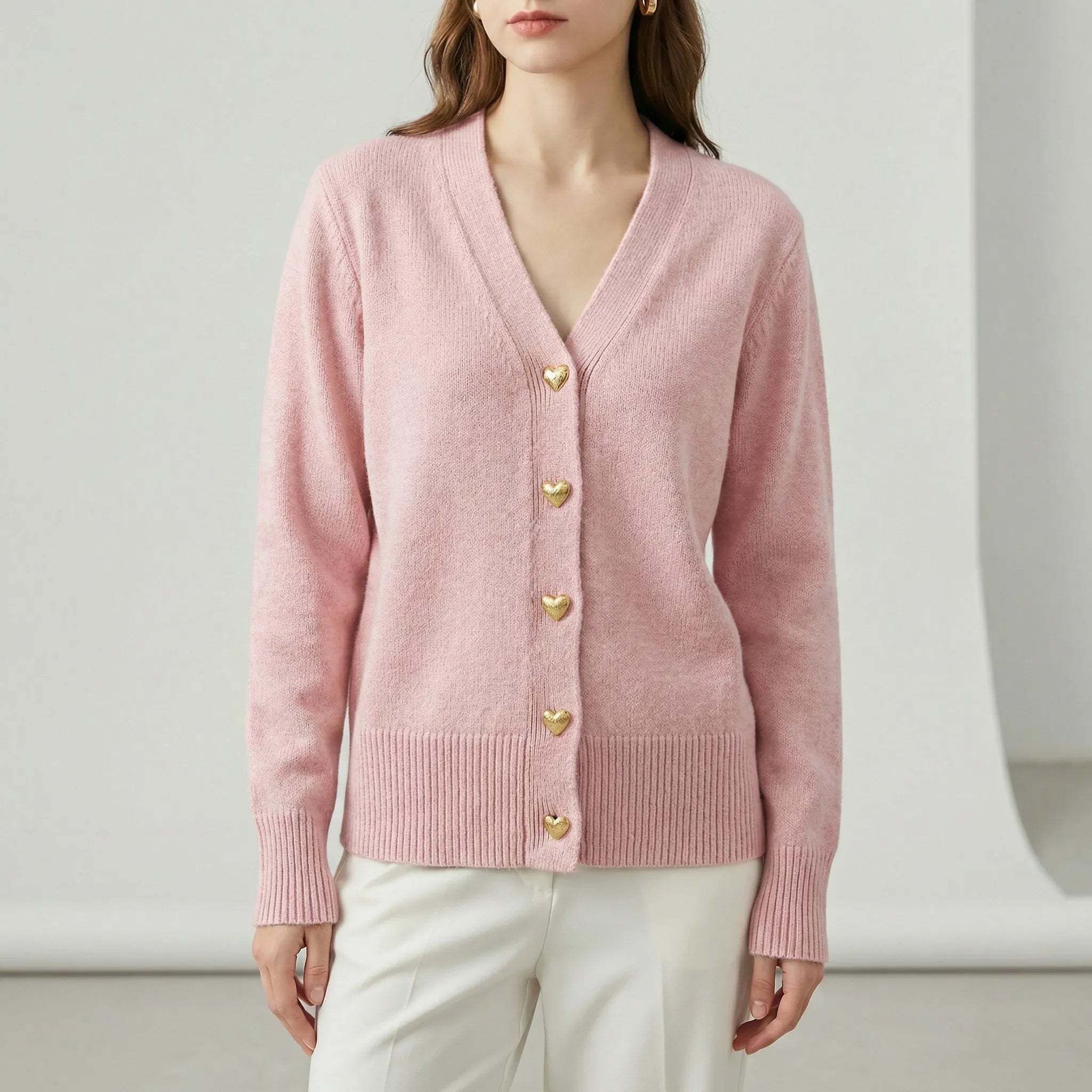 Eline | Cardigan med Hjerteknapper