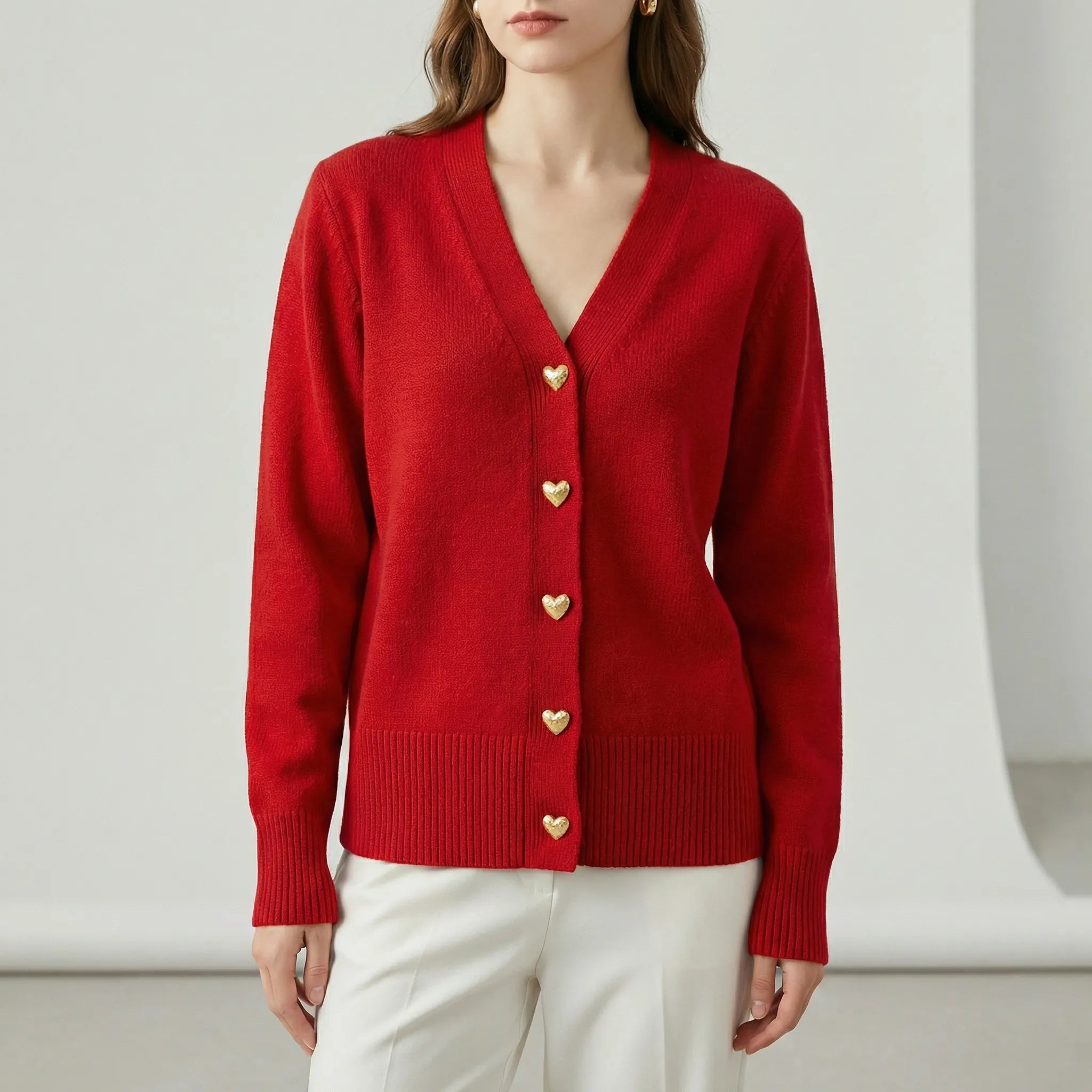 Eline | Cardigan med Hjerteknapper