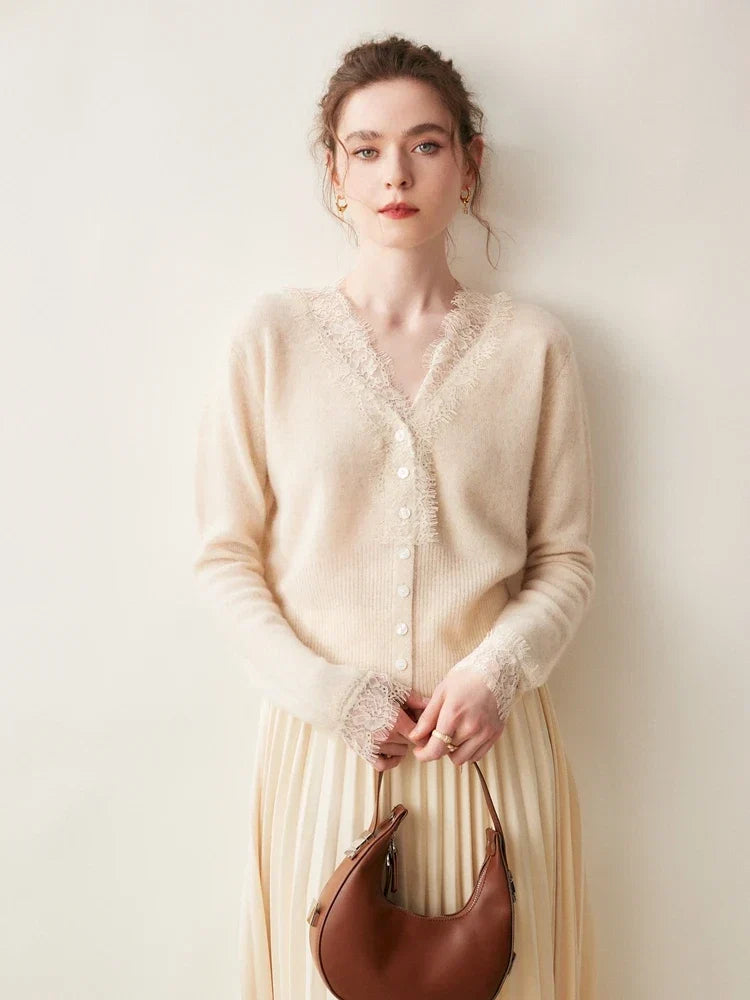 Women's Knit Sweater Long Sleeve Button Front Cardigan