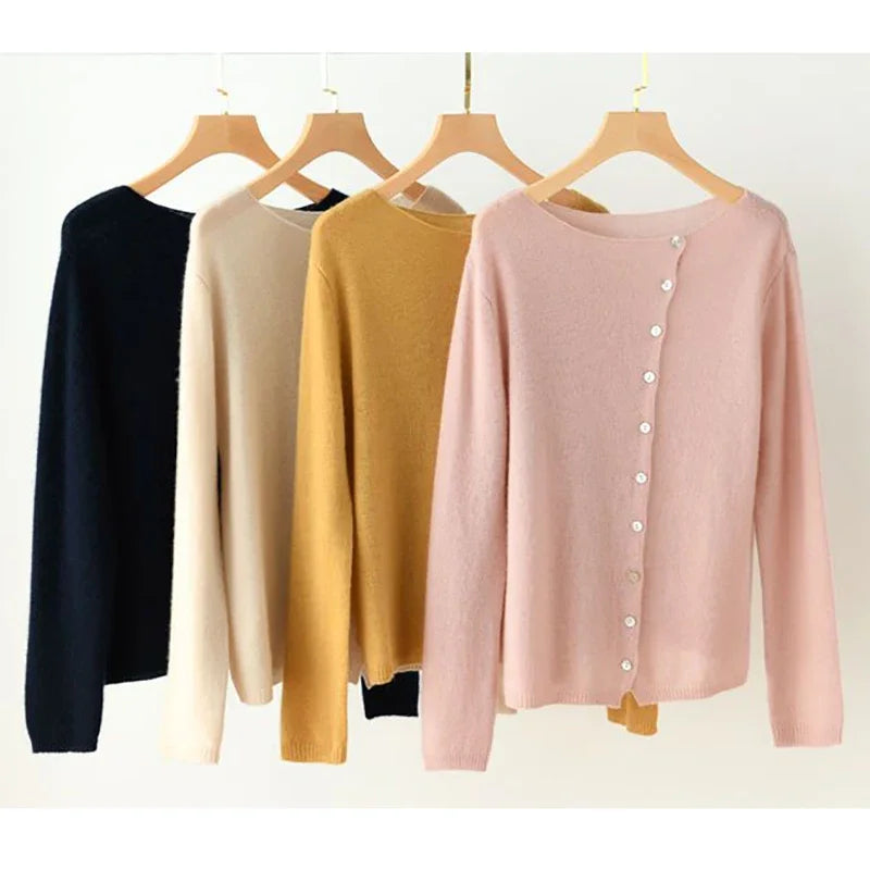 Women's Knit Cardigan Long Sleeve Casual Sweater Jumper Tops