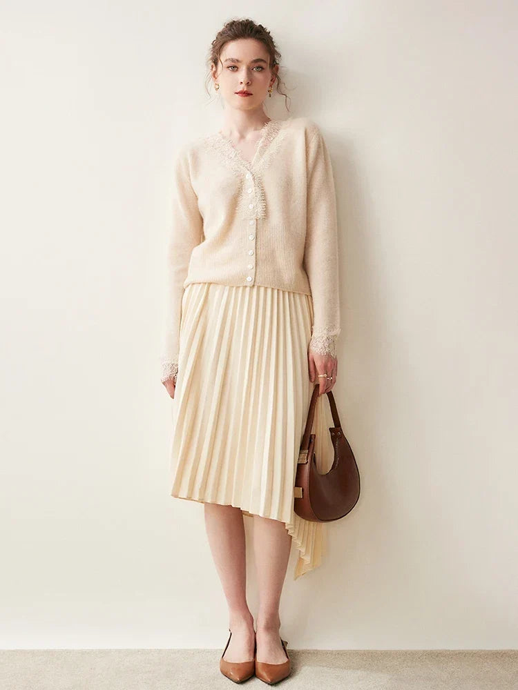 Women's Knit Sweater Long Sleeve Button Front Cardigan