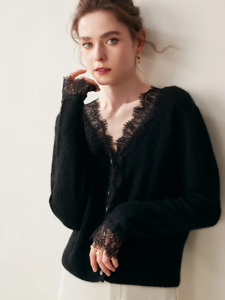 Women's Knit Sweater Long Sleeve Button Front Cardigan