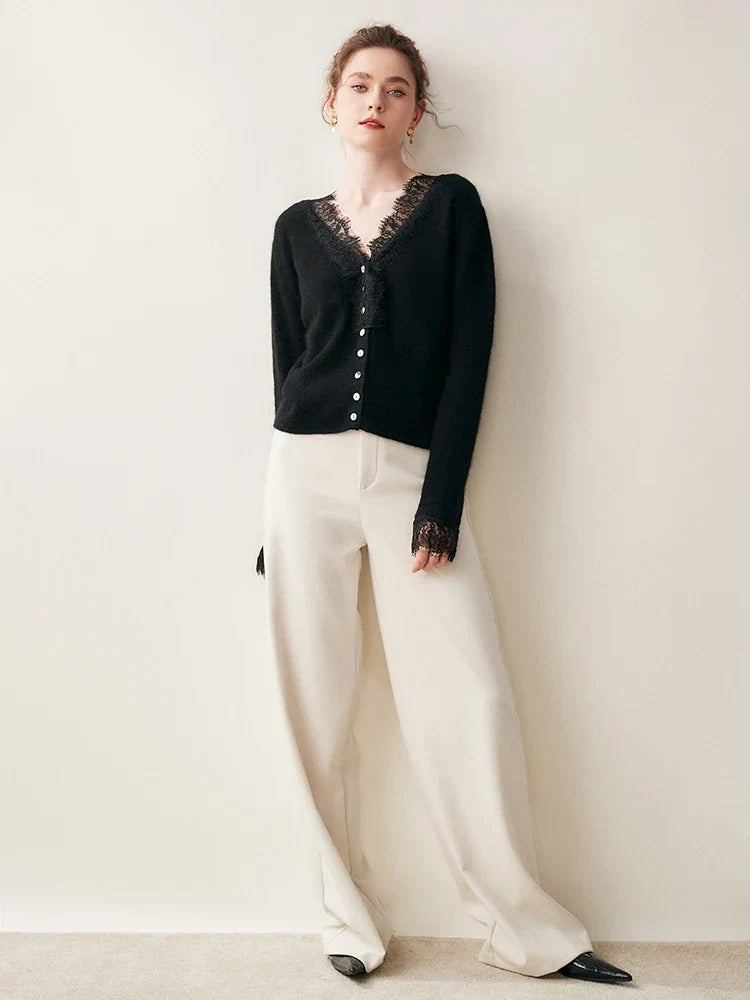 Women's Knit Sweater Long Sleeve Button Front Cardigan