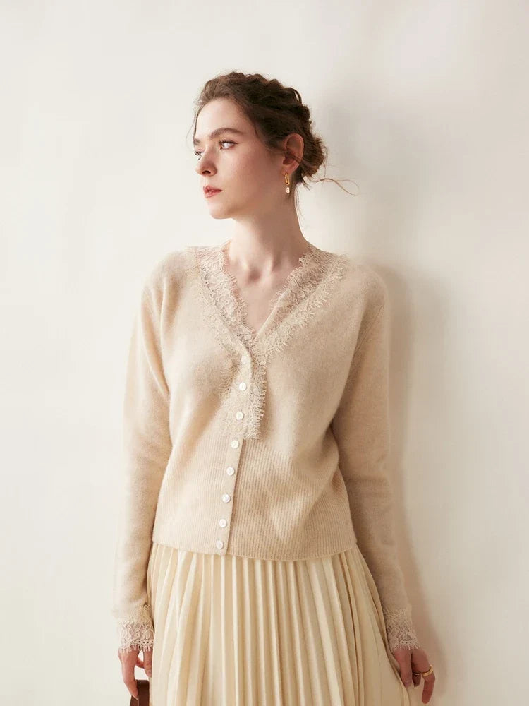 Women's Knit Sweater Long Sleeve Button Front Cardigan