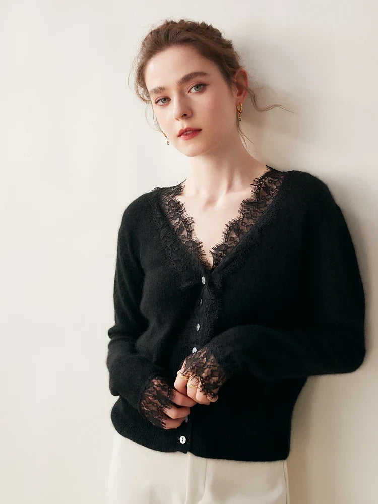 Women's Knit Sweater Long Sleeve Button Front Cardigan