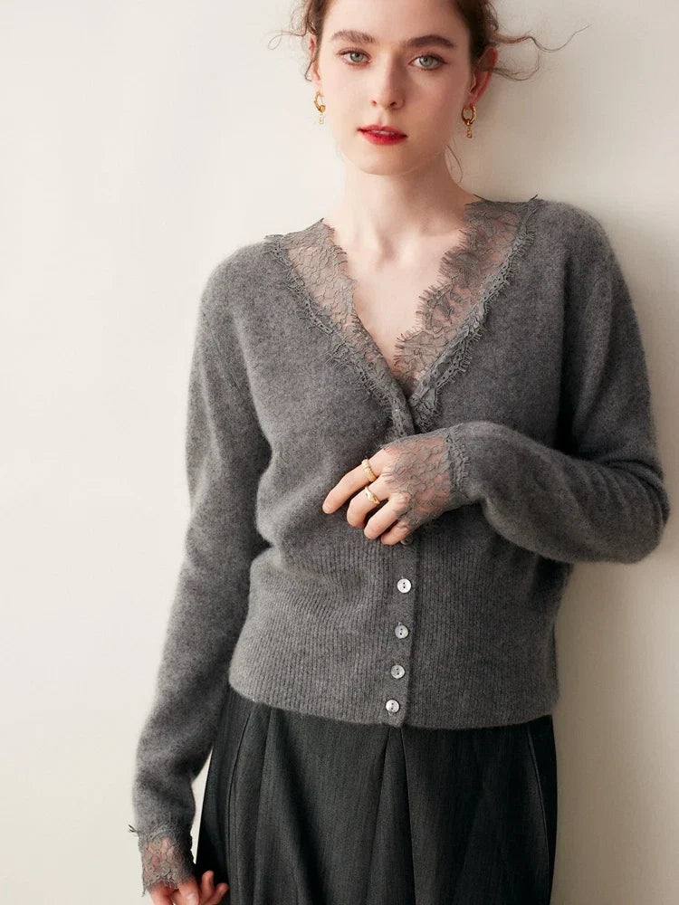 Women's Knit Sweater Long Sleeve Button Front Cardigan