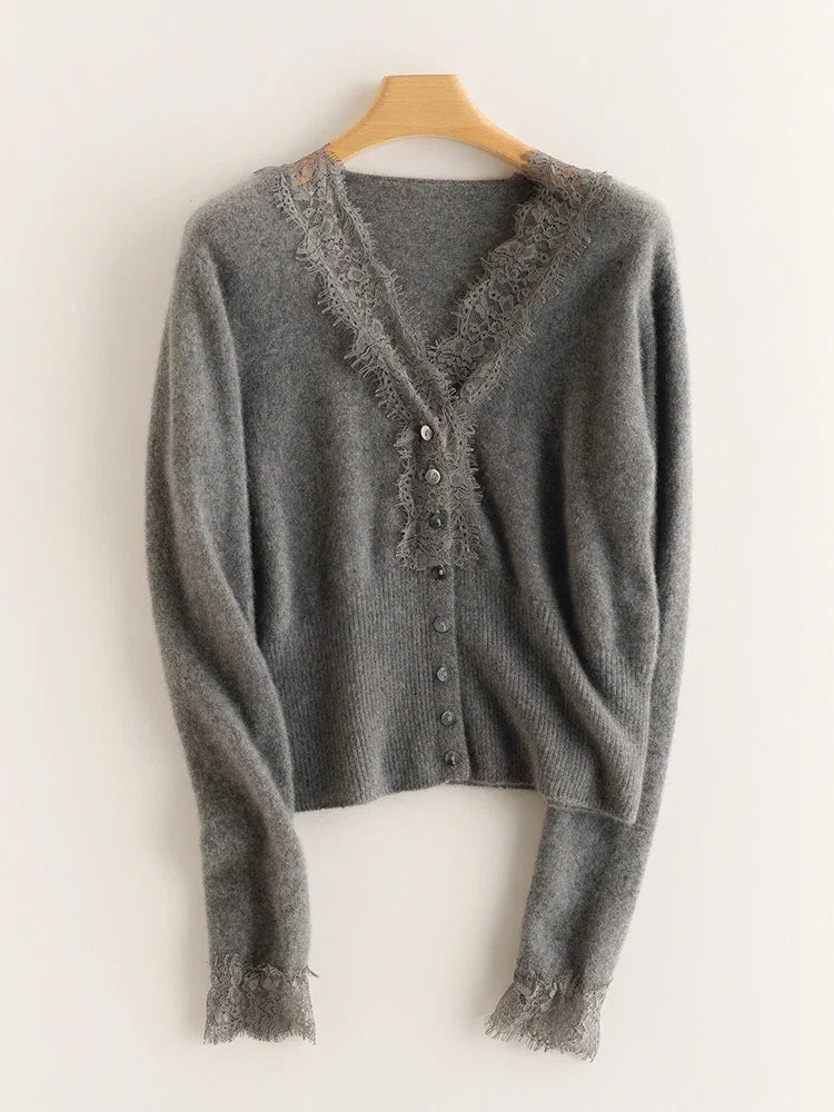 Women's Knit Sweater Long Sleeve Button Front Cardigan