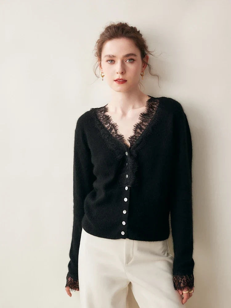 Women's Knit Sweater Long Sleeve Button Front Cardigan