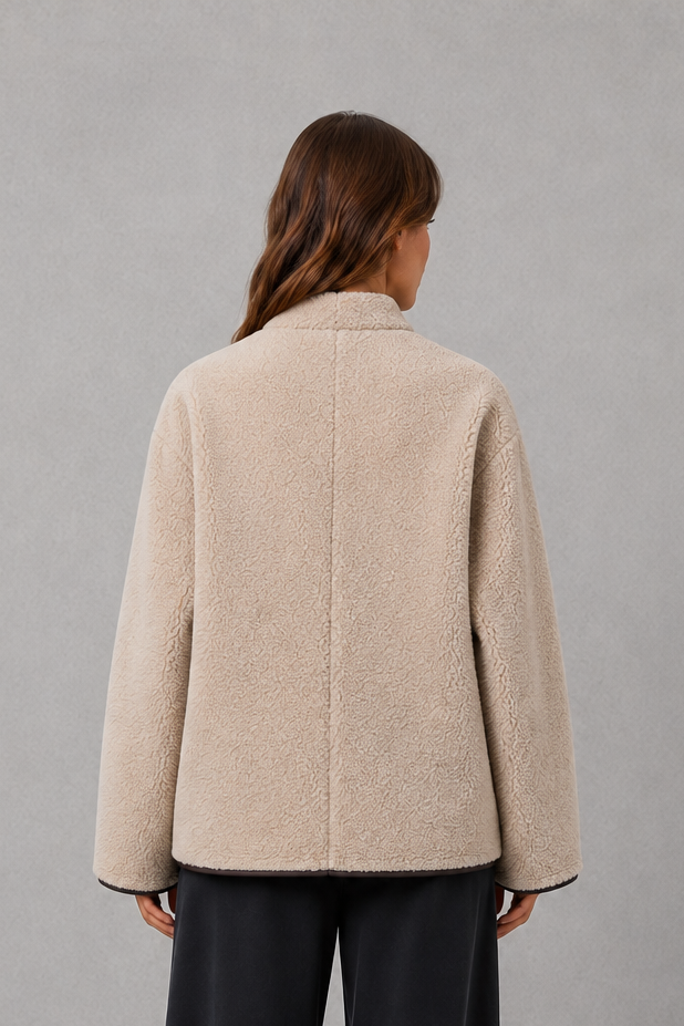 Women’s Fur Toggle Jacket – Oversized Warm Winter Coat