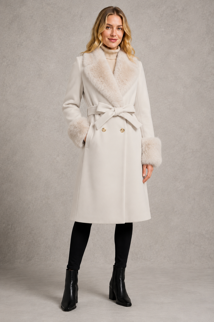 Women’s Belted Coat  – Longline Winter Jacket