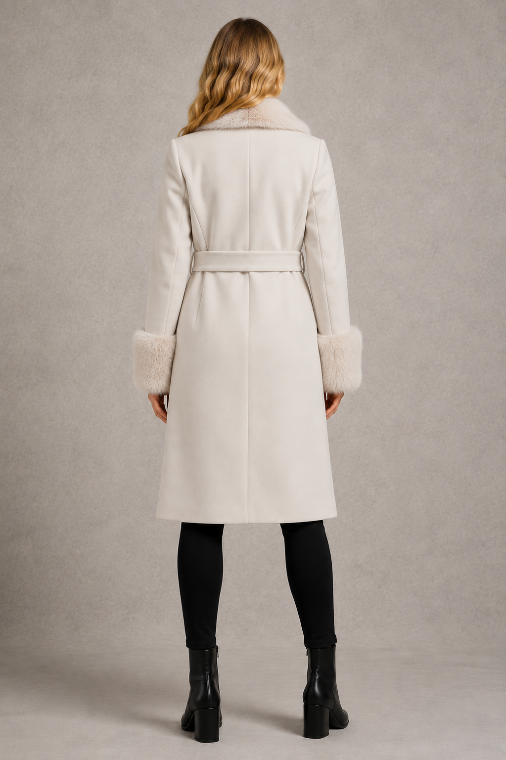Women’s Belted Coat  – Longline Winter Jacket