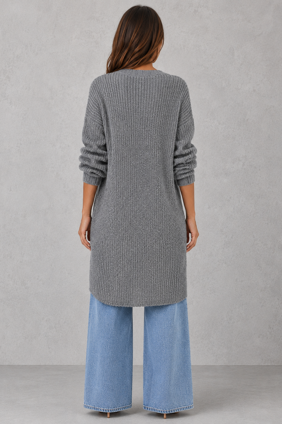 Women’s Draped Neck Knit Jumper for Casual & Everyday Wear