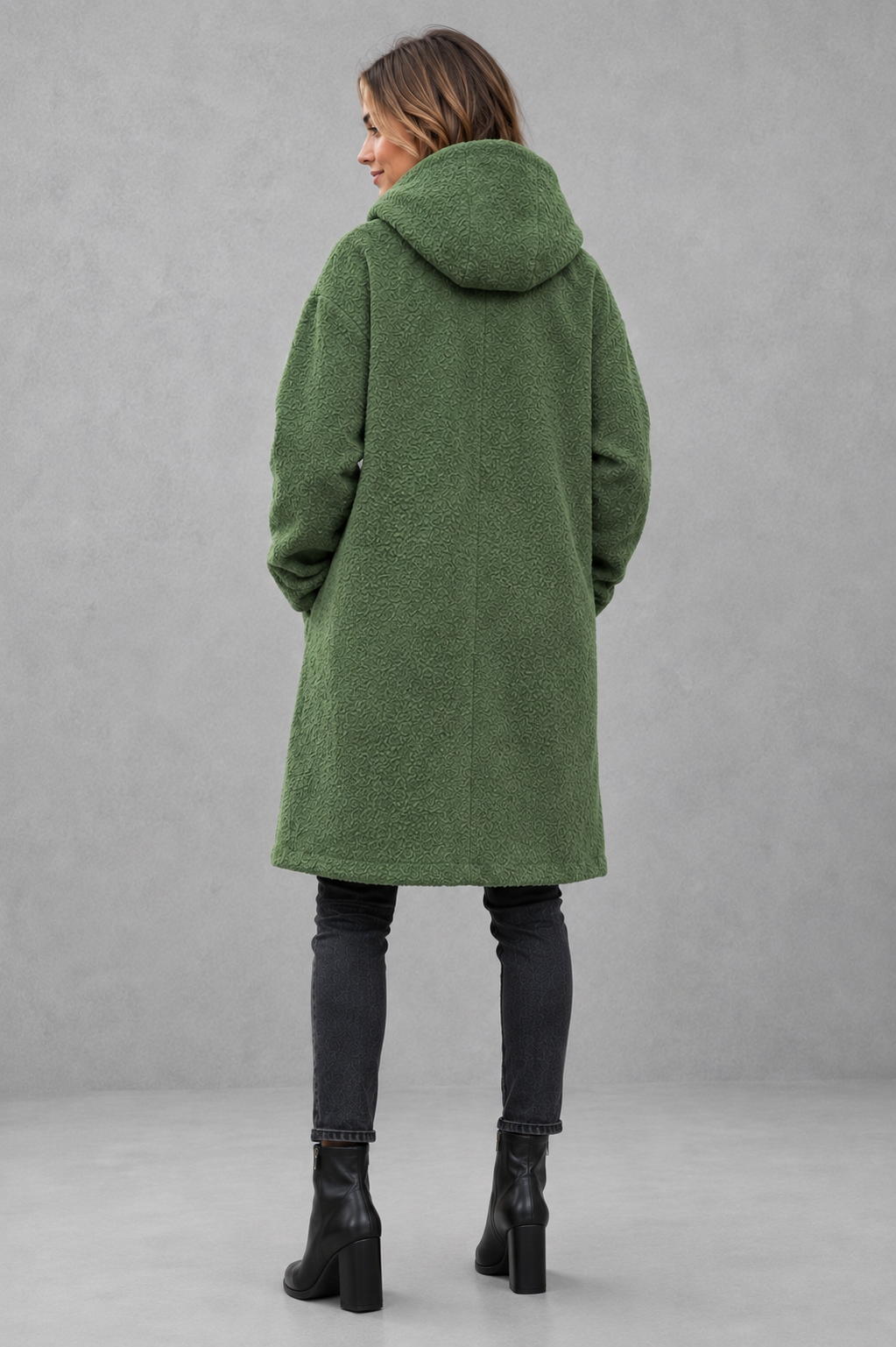 Women’s Elegant Button Coat – Relaxed Fit Autumn & Winter Jacket