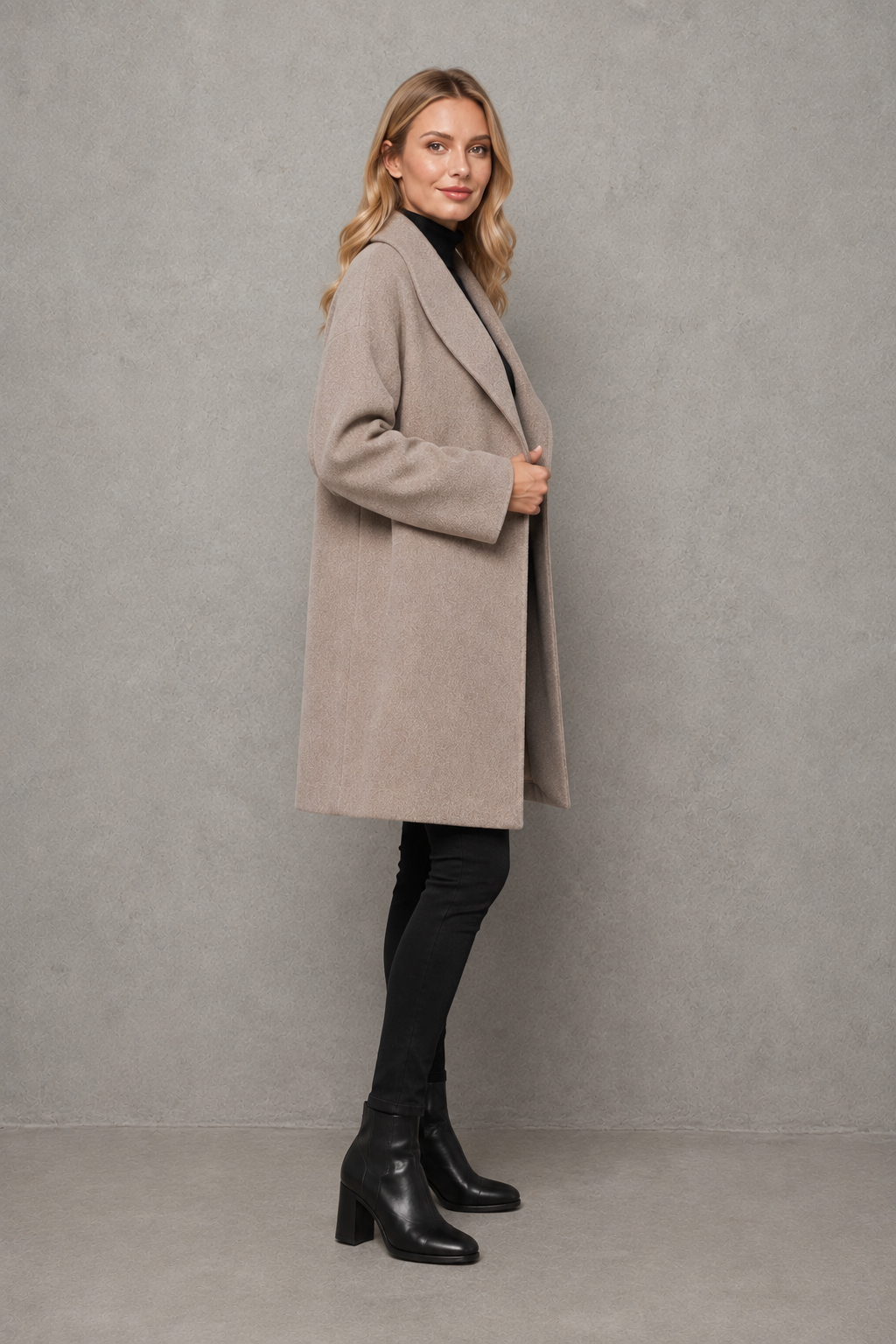 Women’s Elegant Windproof Coat – Relaxed Fit Autumn & Winter Jacket