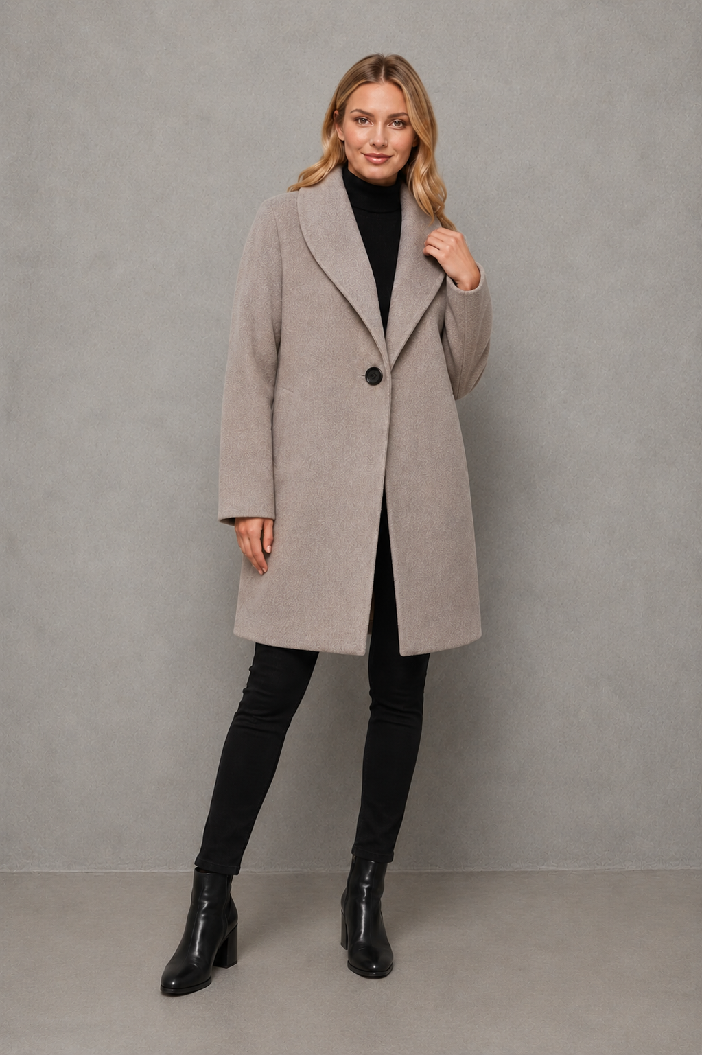 Women’s Elegant Windproof Coat – Relaxed Fit Autumn & Winter Jacket