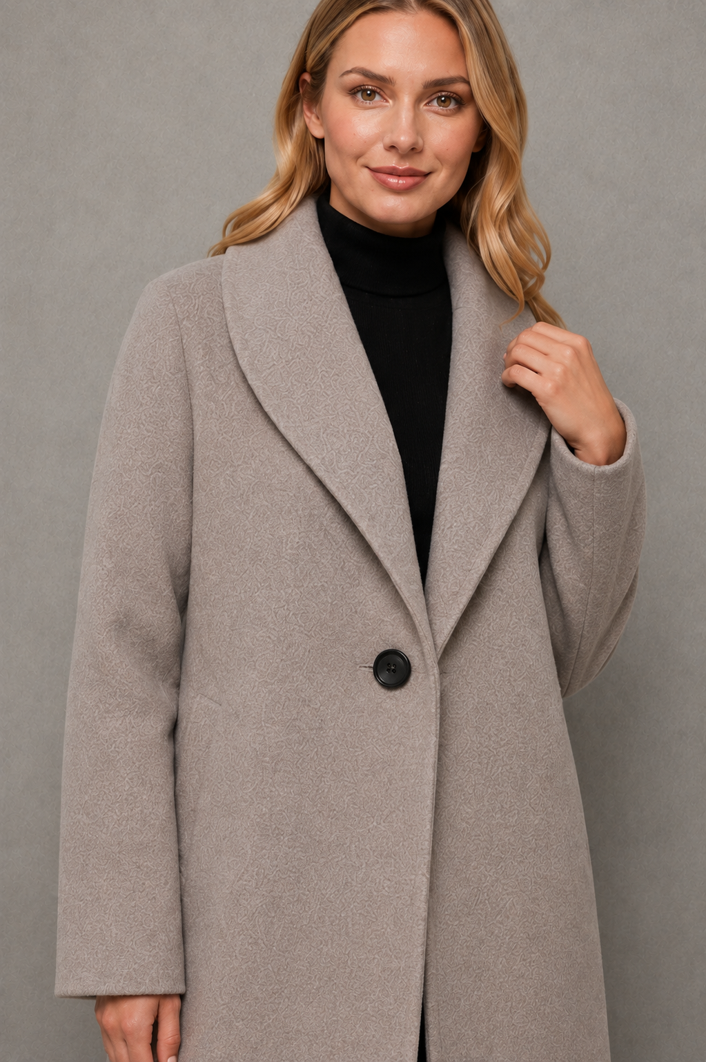 Women’s Elegant Windproof Coat – Relaxed Fit Autumn & Winter Jacket