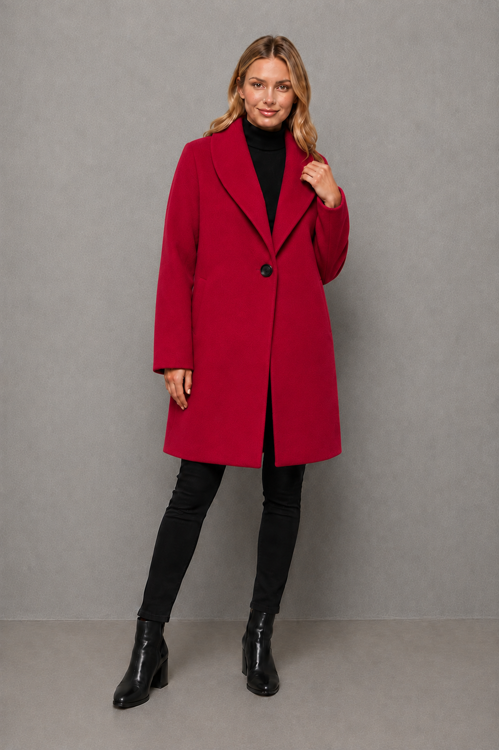 Women’s Elegant Windproof Coat – Relaxed Fit Autumn & Winter Jacket