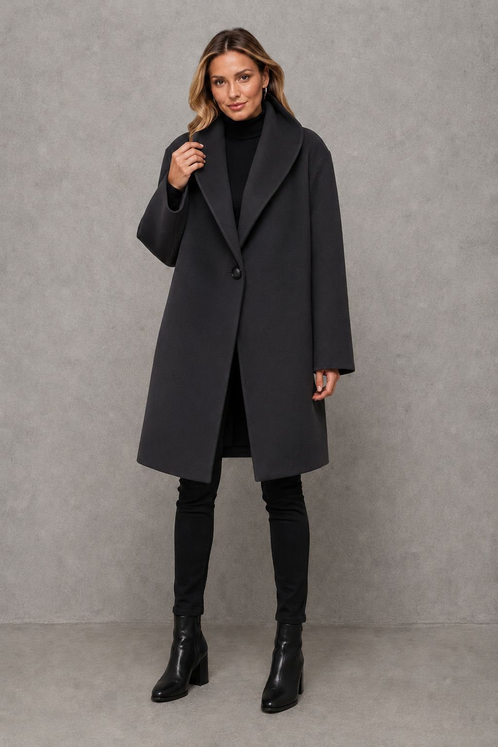 Women’s Elegant Windproof Coat – Relaxed Fit Autumn & Winter Jacket