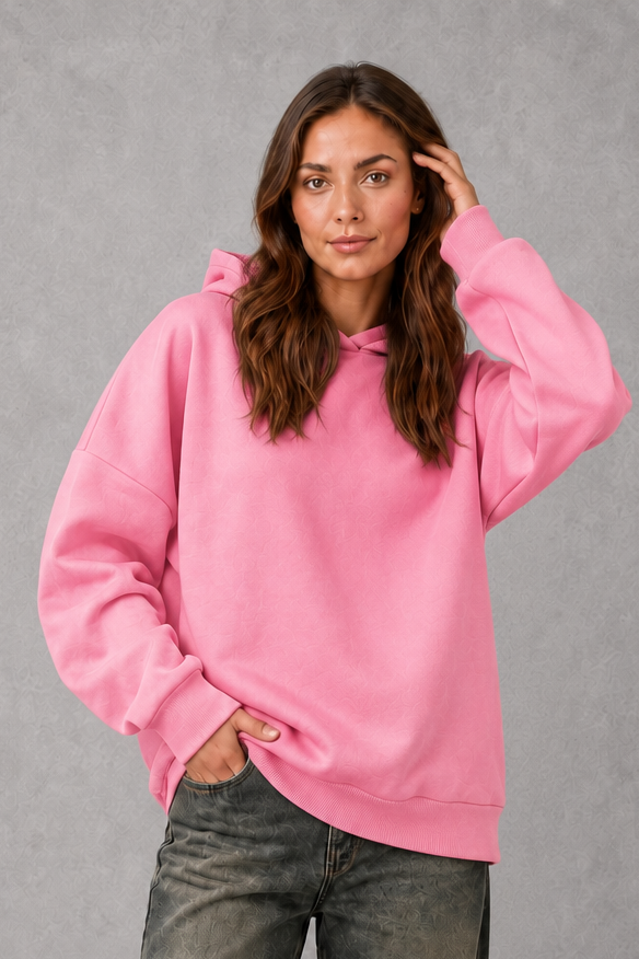Women’s Fleece Hoodie – Relaxed Cotton Blend Hooded Sweatshirt