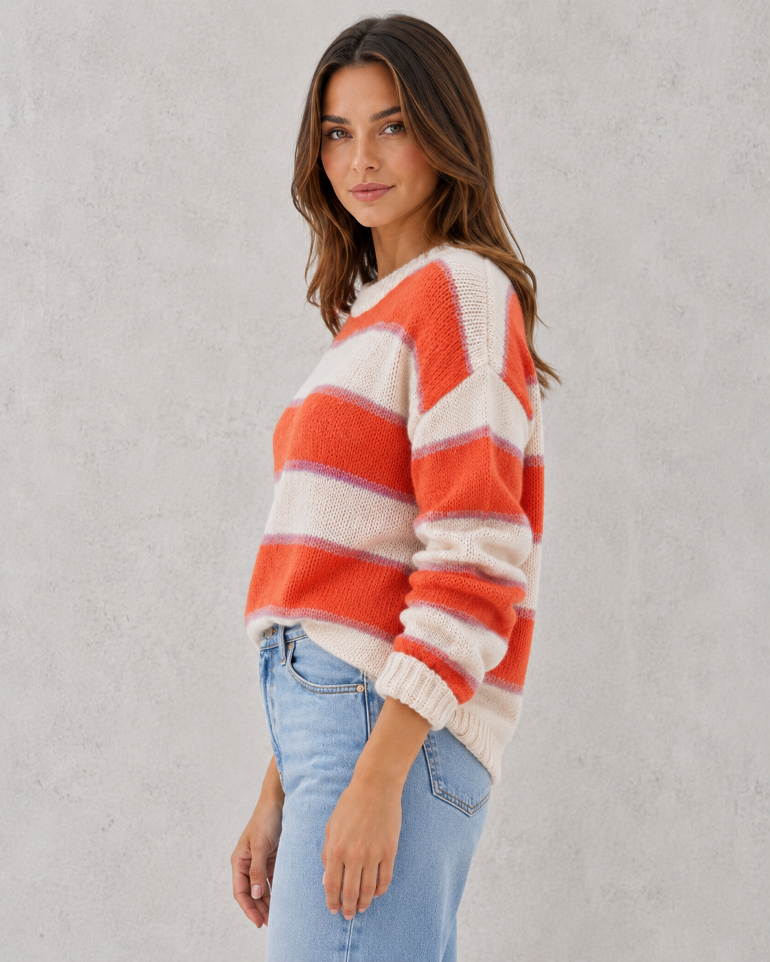 Women’s Striped Knit Jumper for Casual & Everyday Wear