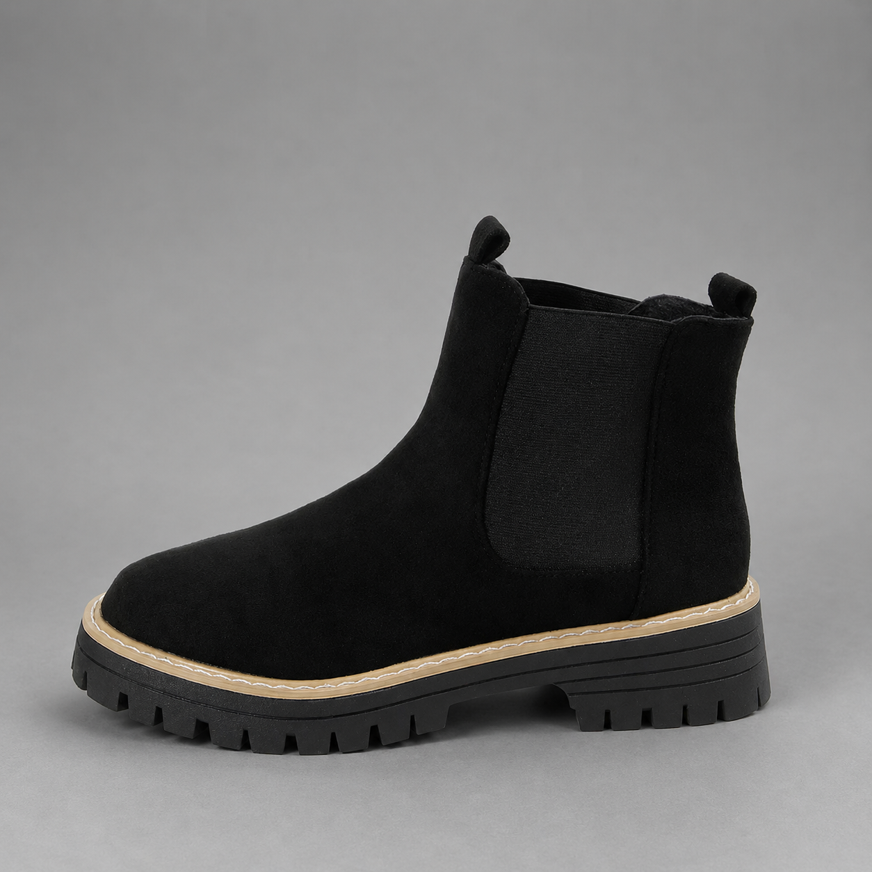 Women’s Round Toe Block Heel Chelsea Boots – Comfortable Everyday Ankle Shoes