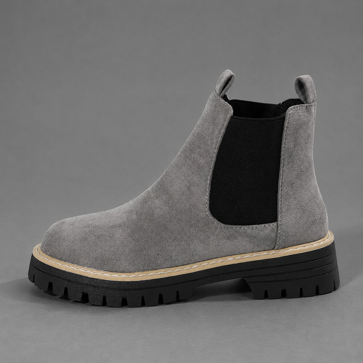 Women’s Round Toe Block Heel Chelsea Boots – Comfortable Everyday Ankle Shoes