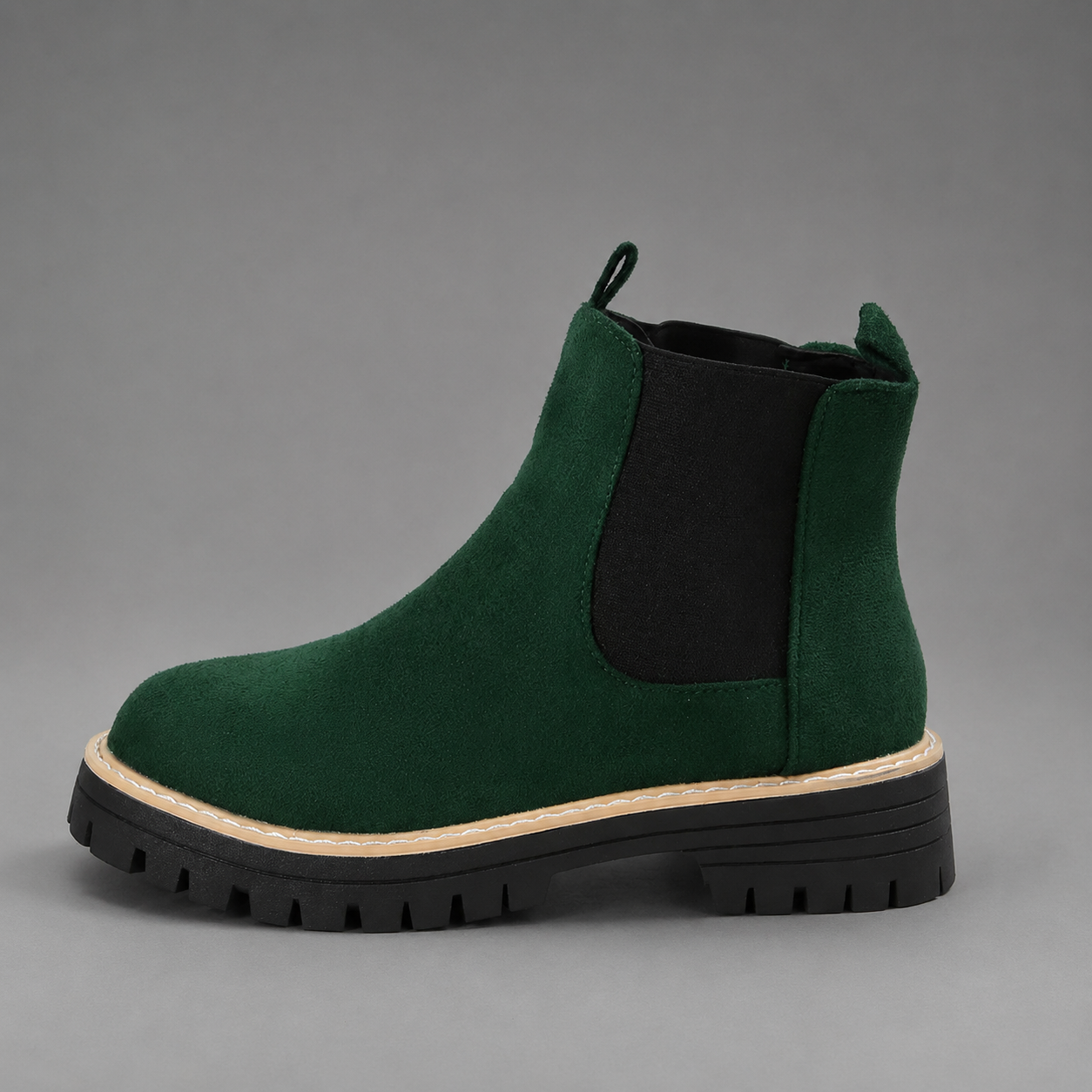 Women’s Round Toe Block Heel Chelsea Boots – Comfortable Everyday Ankle Shoes