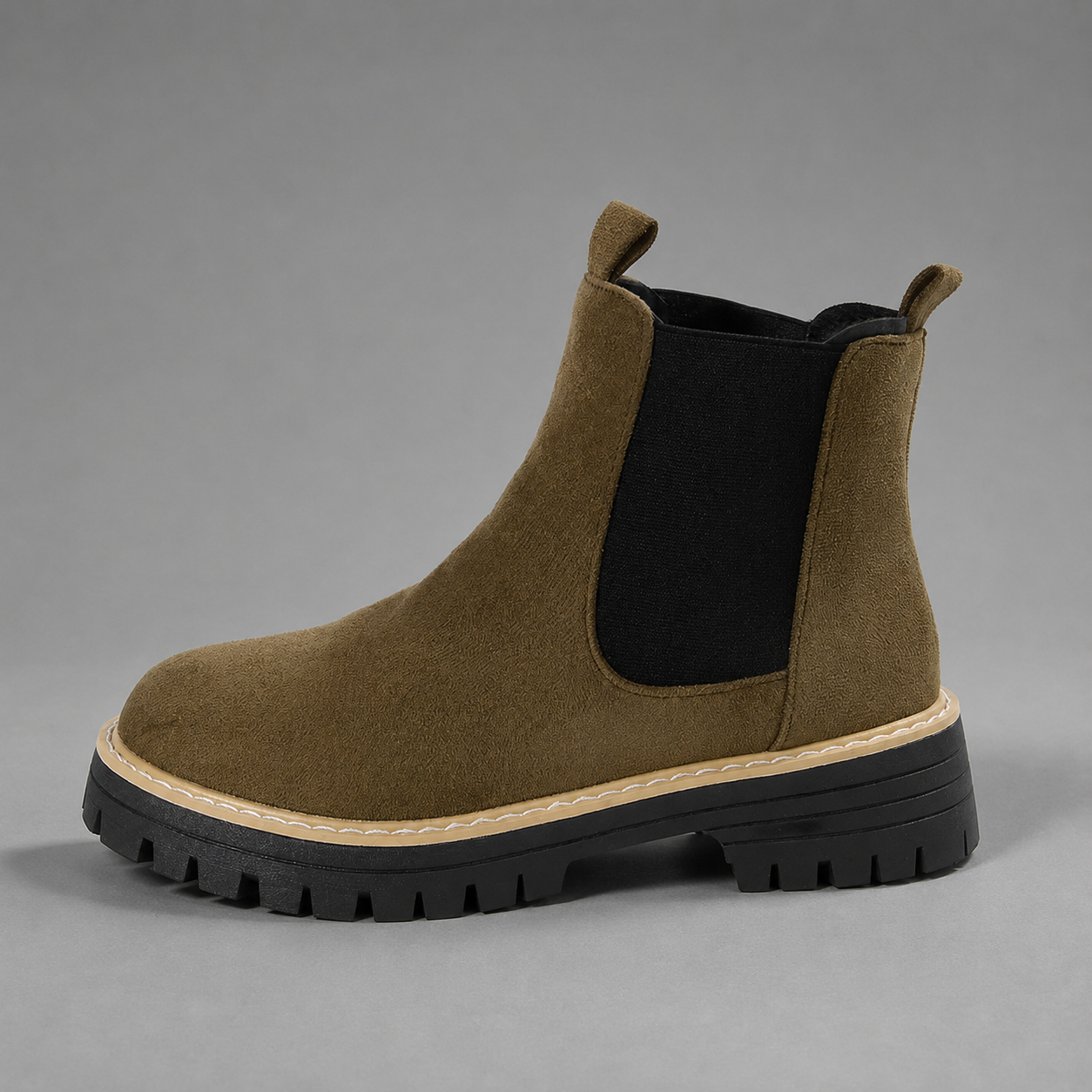 Women’s Round Toe Block Heel Chelsea Boots – Comfortable Everyday Ankle Shoes