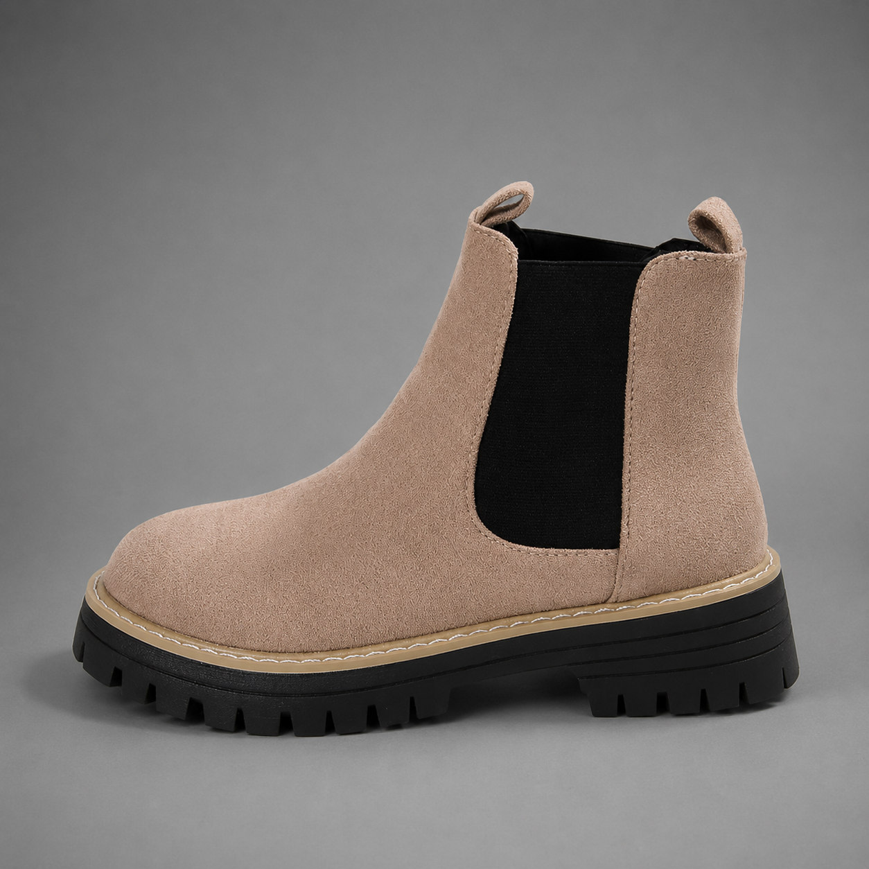 Women’s Round Toe Block Heel Chelsea Boots – Comfortable Everyday Ankle Shoes