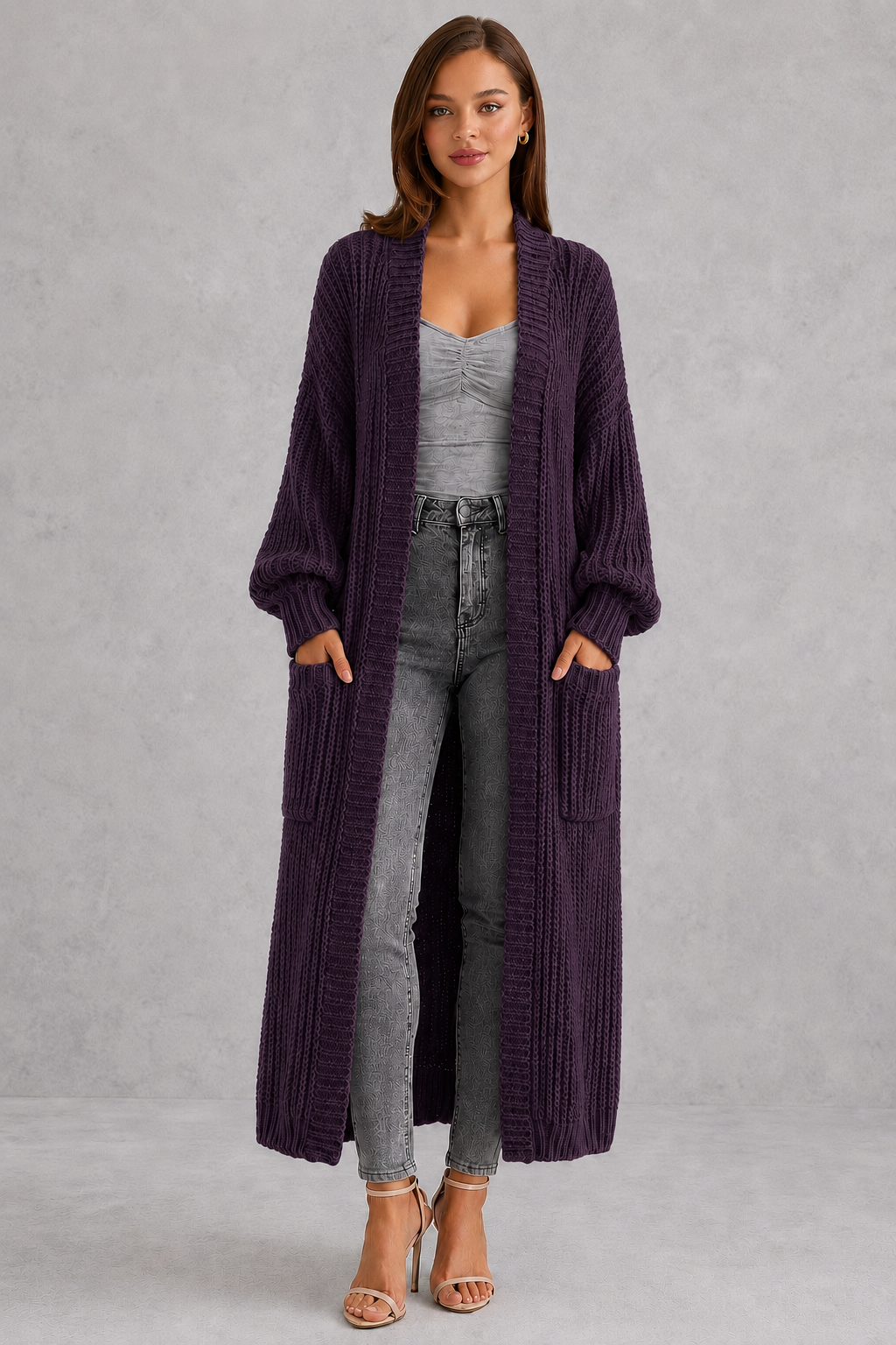 Women’s V-Neck Button Front Knit Cardigan for Casual & Everyday Wear