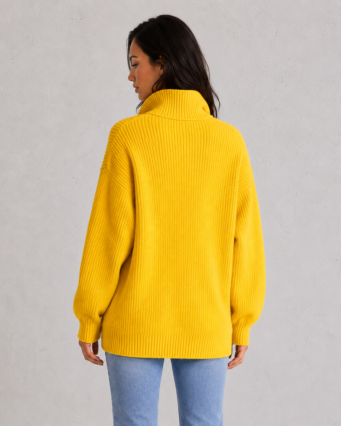Women’s Collared Knitted Jumper - Relaxed Fit Button Front Knit