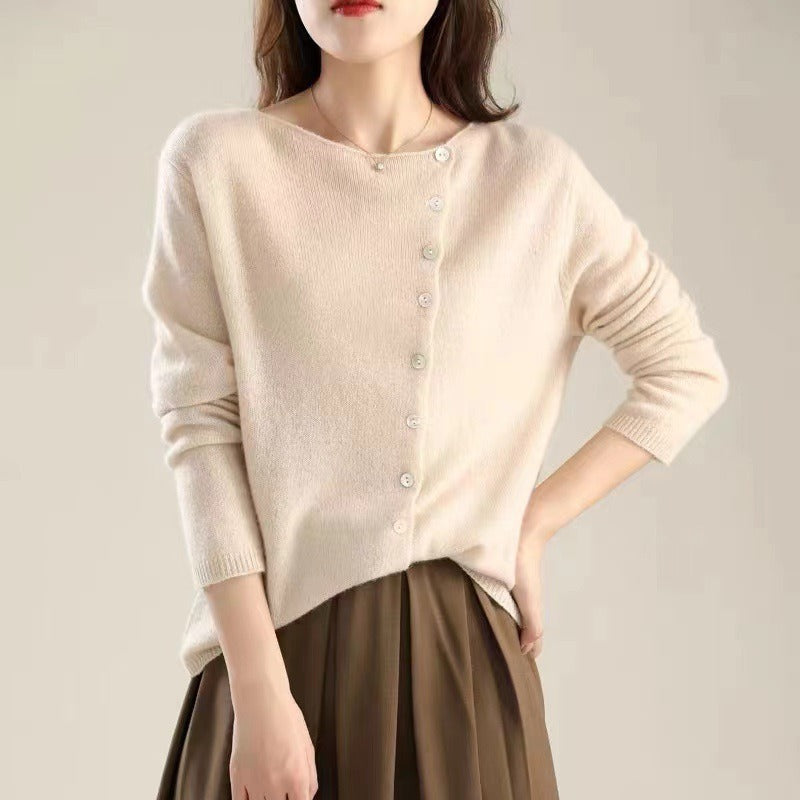 Women's Knit Cardigan Long Sleeve Casual Sweater Jumper Tops