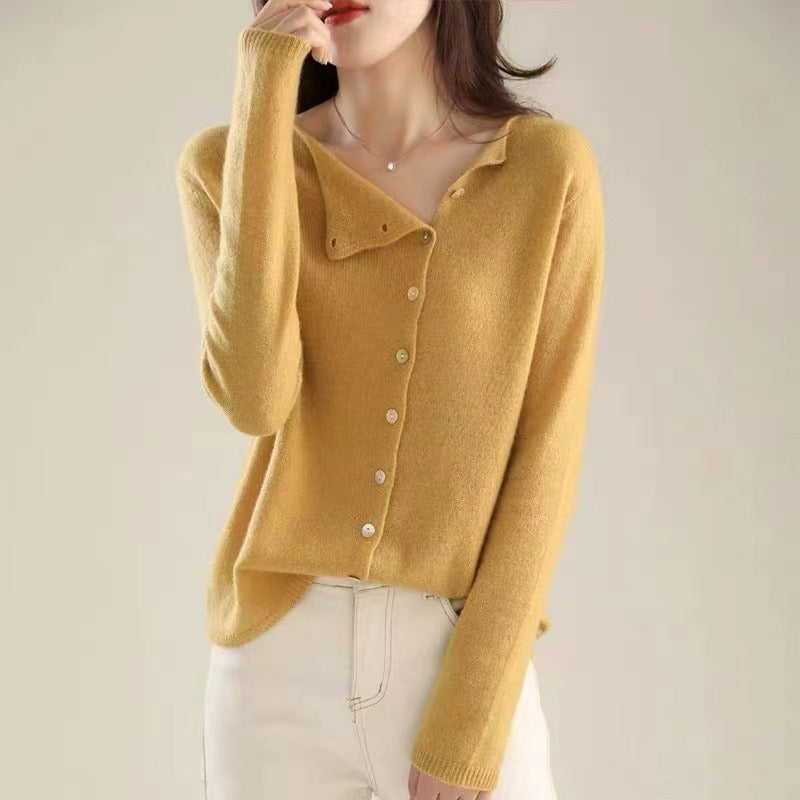 Women's Knit Cardigan Long Sleeve Casual Sweater Jumper Tops