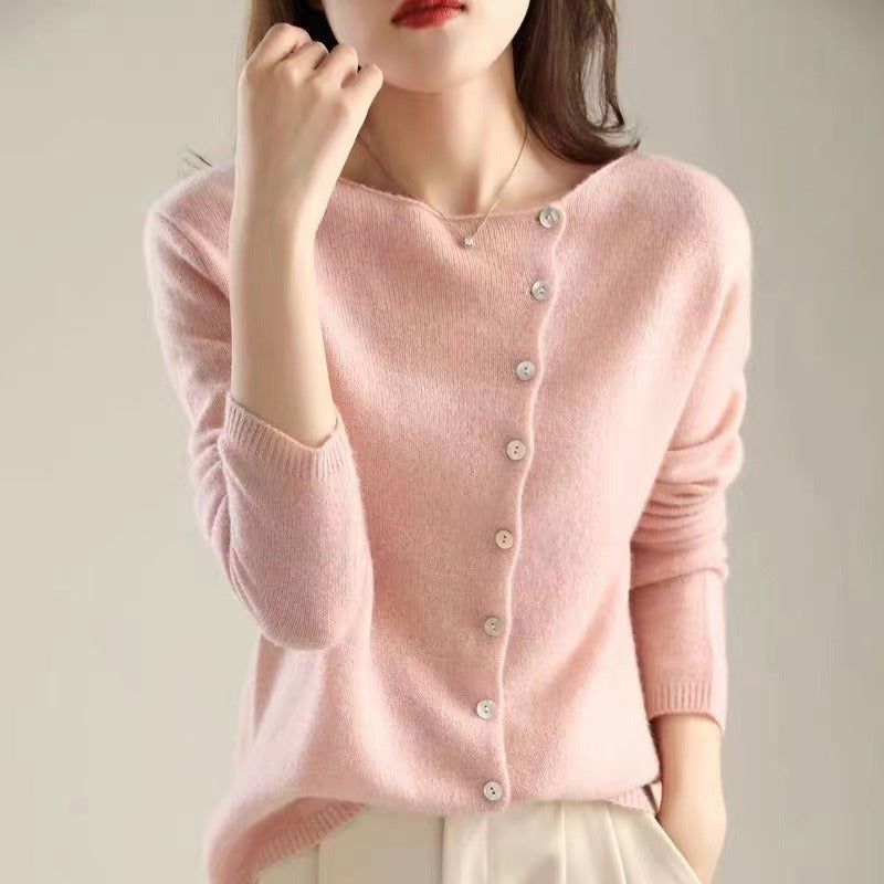 Women's Knit Cardigan Long Sleeve Casual Sweater Jumper Tops