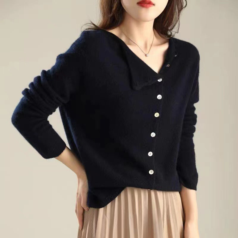 Women's Knit Cardigan Long Sleeve Casual Sweater Jumper Tops
