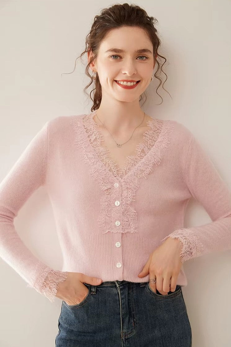 Women's Knit Sweater Long Sleeve Button Front Cardigan