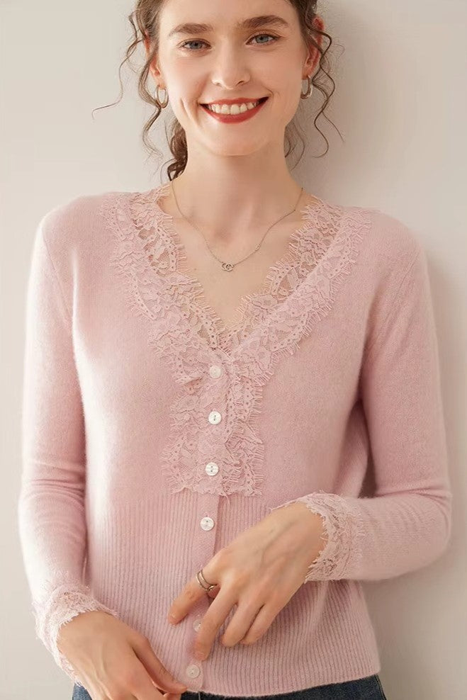 Women's Knit Sweater Long Sleeve Button Front Cardigan