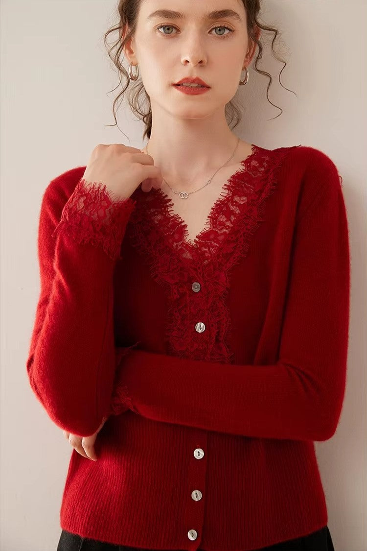 Women's Knit Sweater Long Sleeve Button Front Cardigan