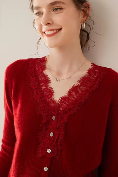 Women's Knit Sweater Long Sleeve Button Front Cardigan