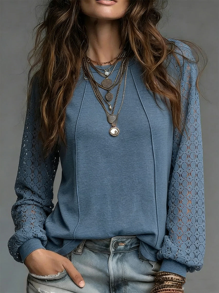 Women's Knit Jumper Lightweight Long Sleeve Pullover Top