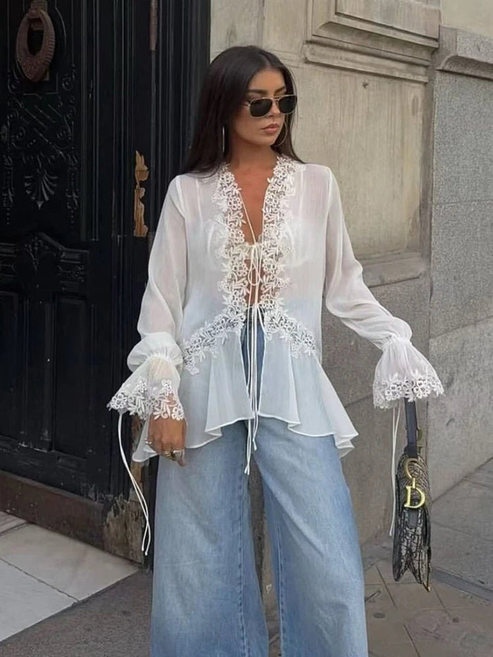 Emily Lace Cardigan Top