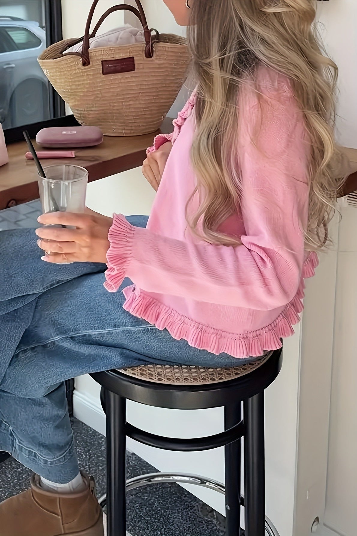 Ayla Knitted Frill Cardigan