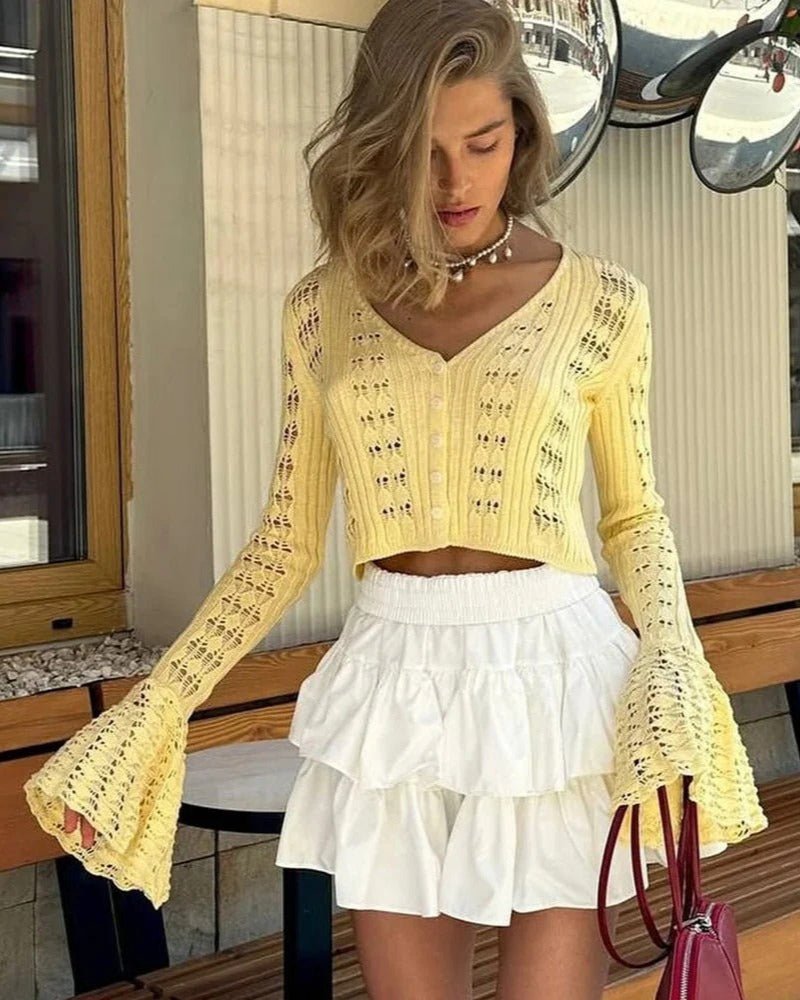 Kendall Hollow Out Knitted Cardigan