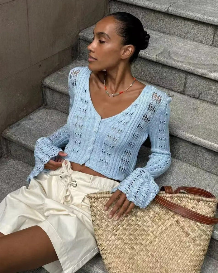 Kendall Hollow Out Knitted Cardigan